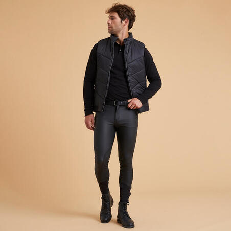 Бриджи теплые и непромокаемые мужские с коленной леей из эко-кожи KIPWARM