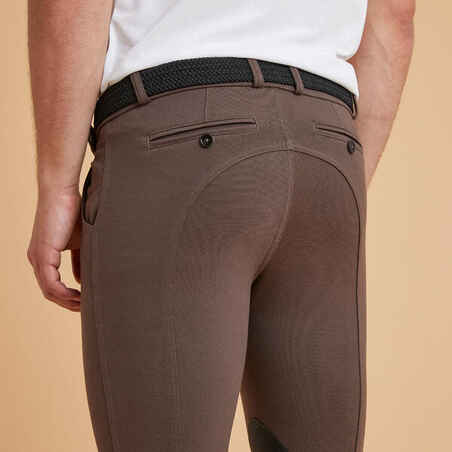 140 Horse Riding Grippy Patch Jodhpurs - Brown