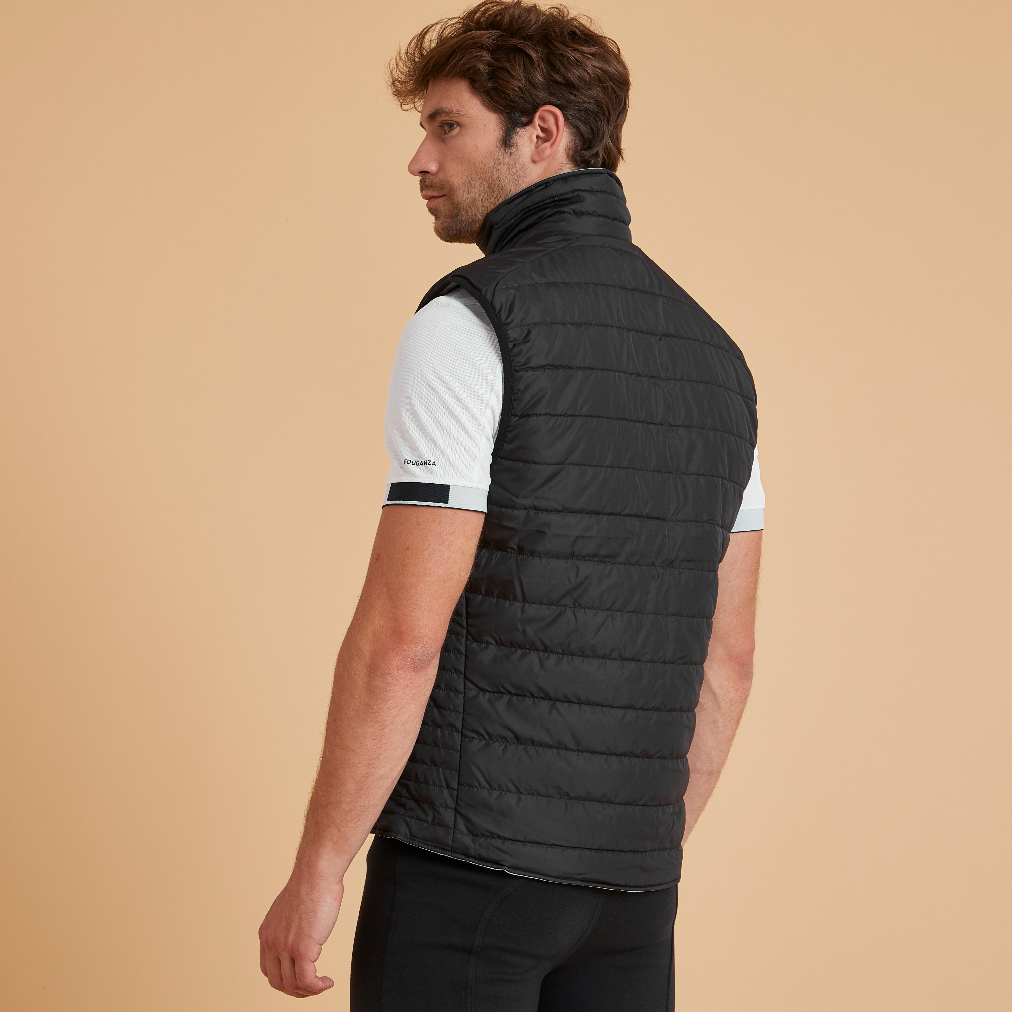 Veste d’équitation sans manche homme - 100 noir - FOUGANZA