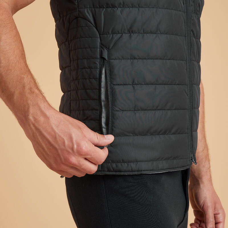 Gilet sans manche équitation homme 100 Noir