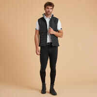 Men's Sleeveless Horse Riding Padded Jacket 100 - Black