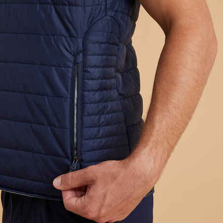 Men's Sleeveless Horse Riding Padded Jacket 100 - Navy