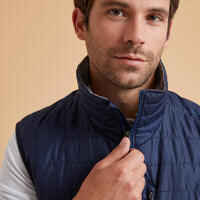 Men's Sleeveless Horse Riding Padded Jacket 100 - Navy