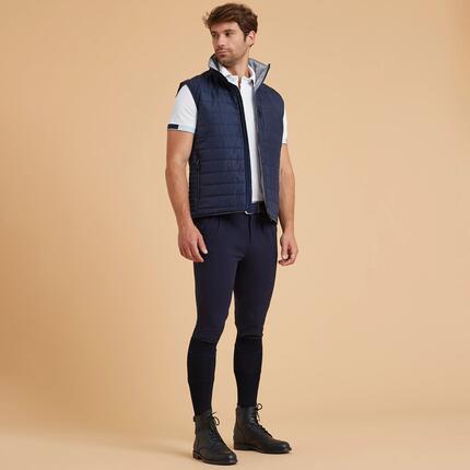 Doudoune sans manche équitation homme 100 Noir