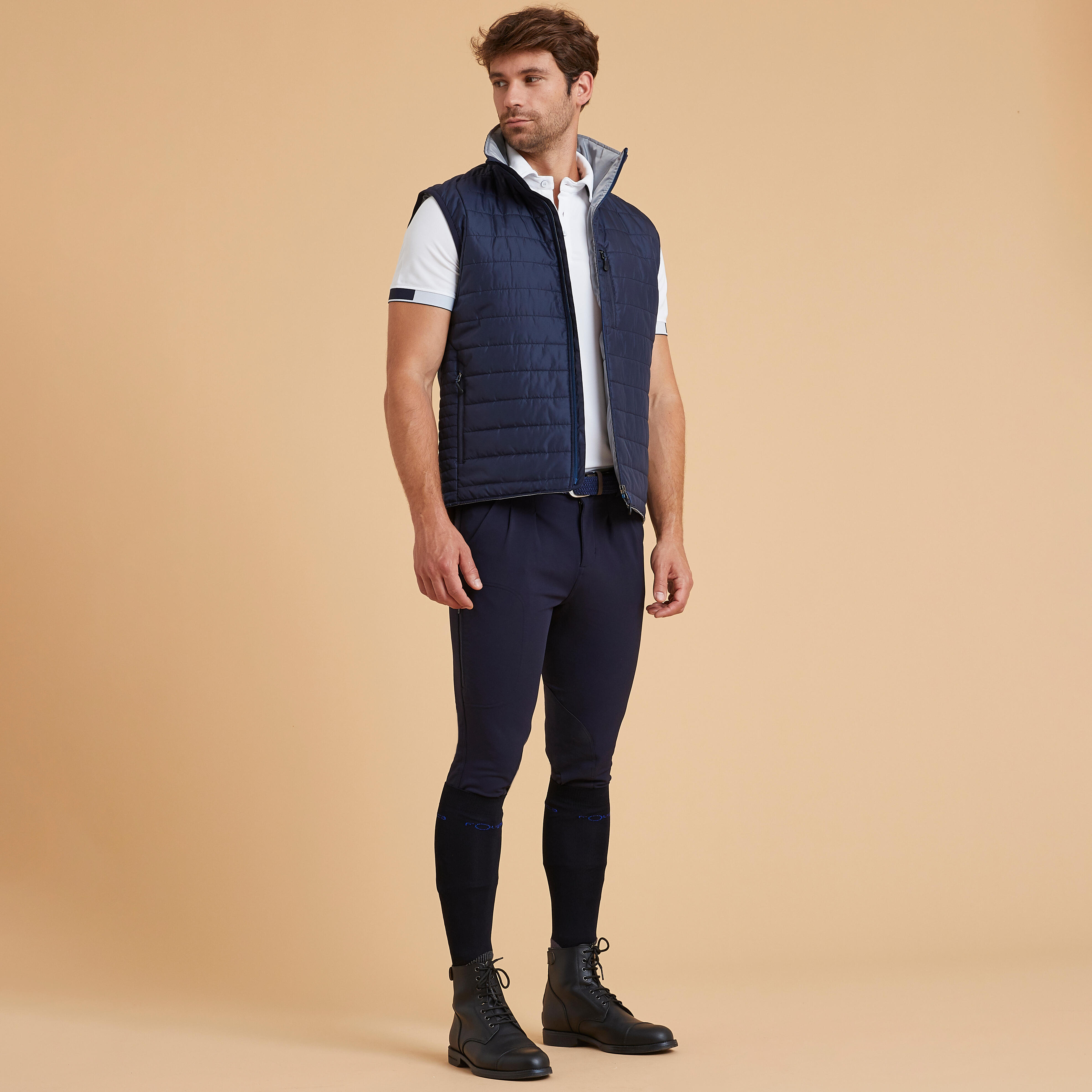 Doudoune sans manche equitation homme 100 FOUGANZA Decathlon