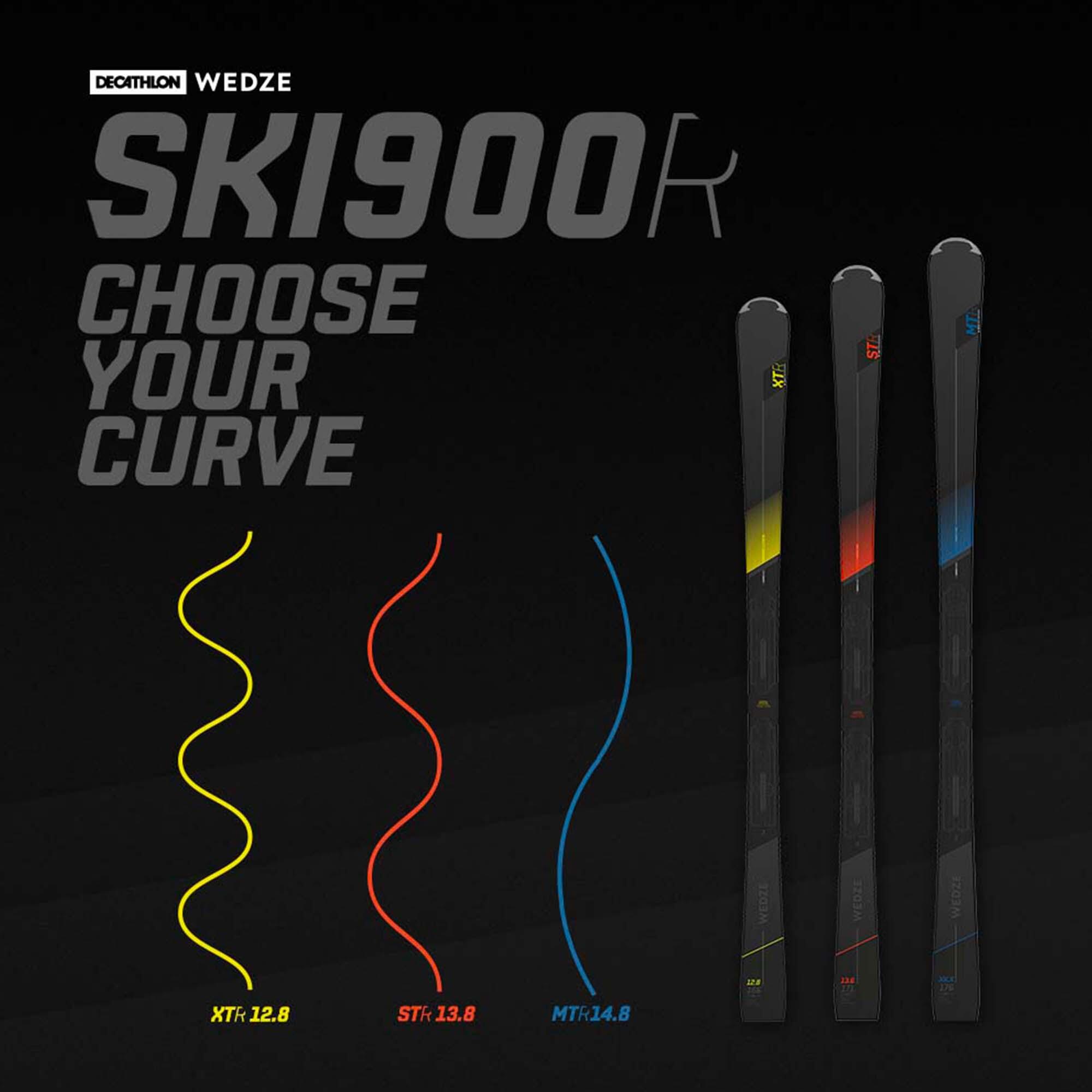 Men’s Downhill Skis with Bindings Boost 900 Wedze Decathlon