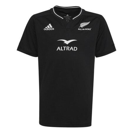 Rugbytröja kortärmad New Zeeland 2022/23 Vuxen Svart 