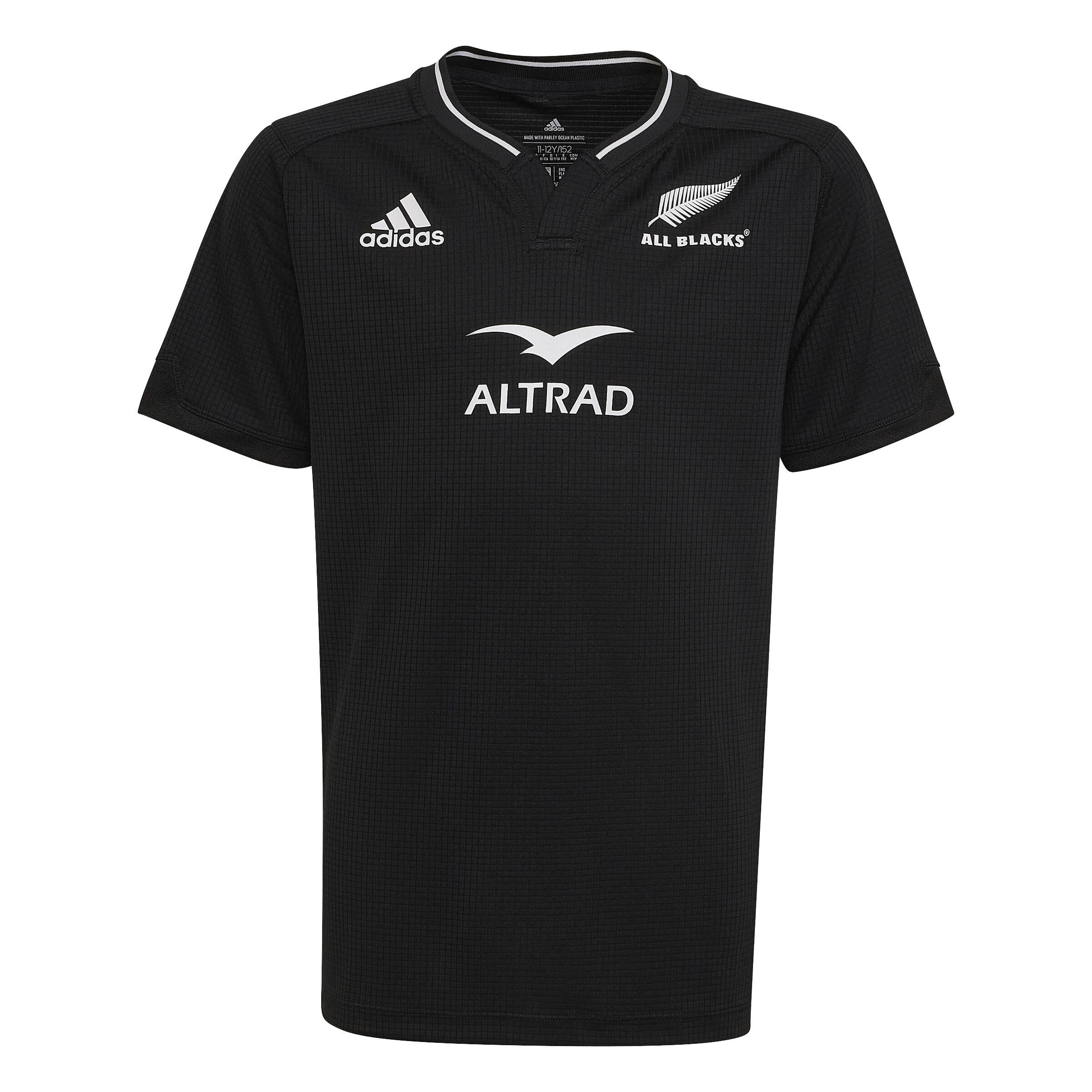 Tricou Rugby Replica All Blacks Noua ZeelandÄƒ 2022 Negru AdulÈ›i