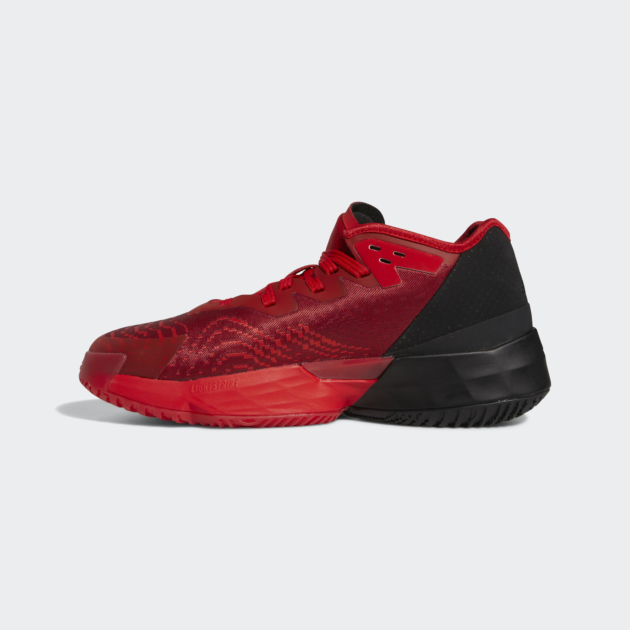 Black and red adidas basketball shoes hotsell