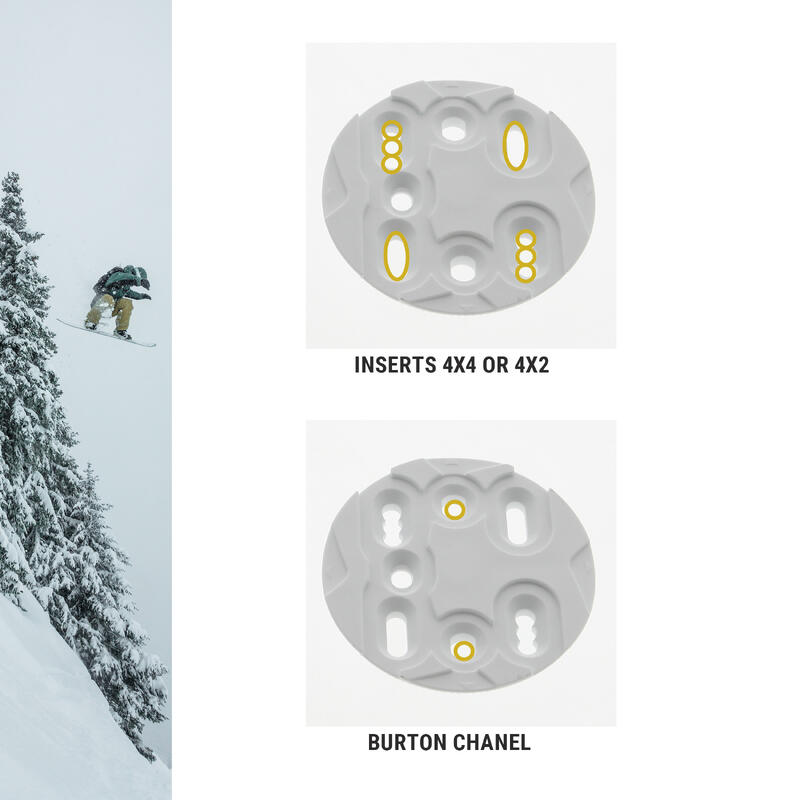 Snowboardbindingen voor all mountain/freestyle voor heren SNB 500 wit