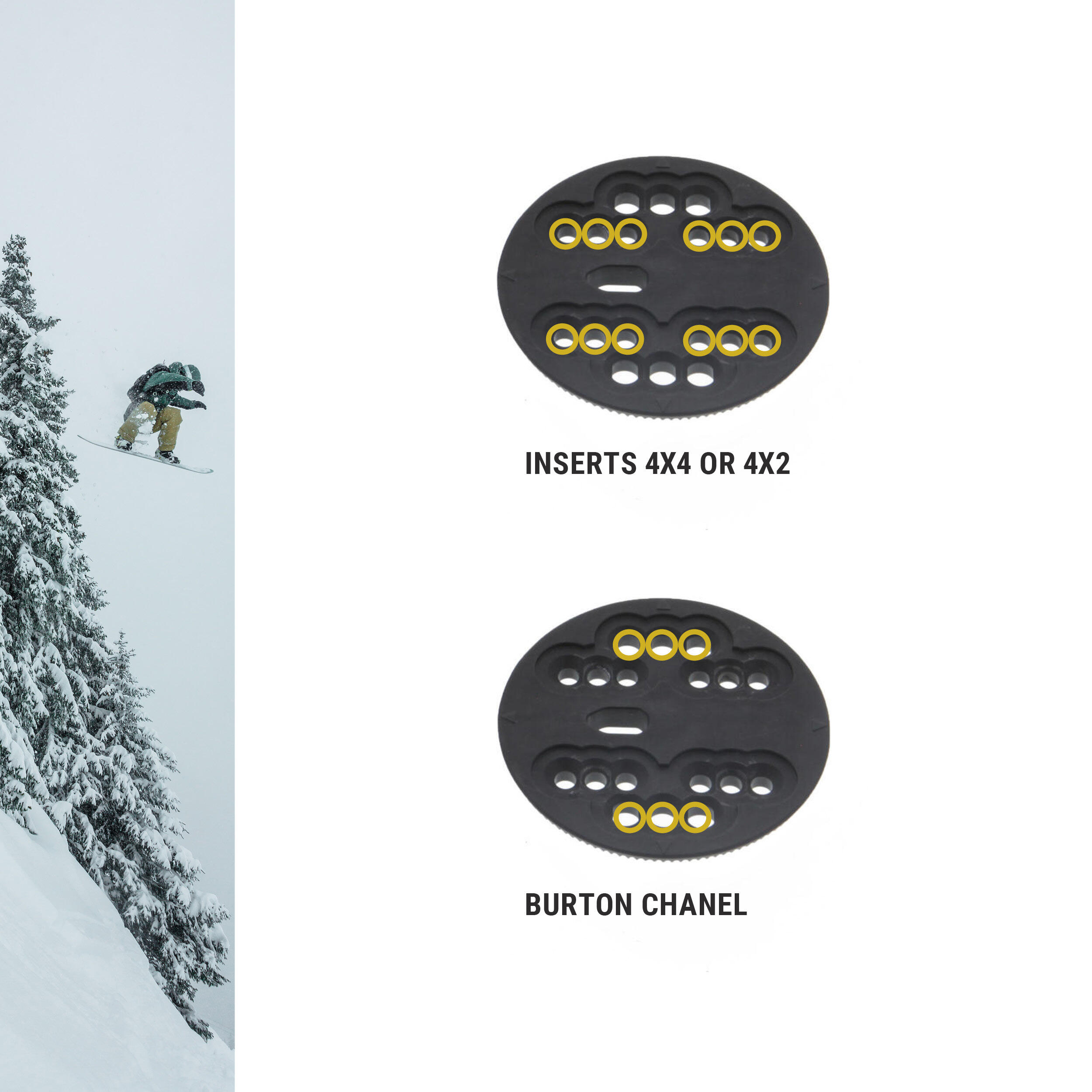 Men’s Snowboard Snowboard Bindings - SNB 100 Black - DREAMSCAPE