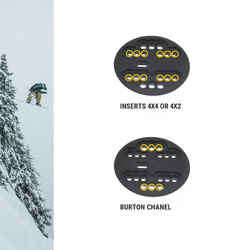 Women's On/Off Piste Snowboard Bindings - SNB 100 White