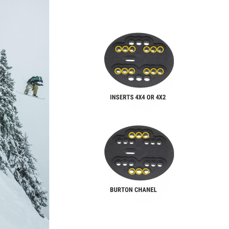 Snowboardbindingen voor piste/off-piste voor heren SNB 100 zwart