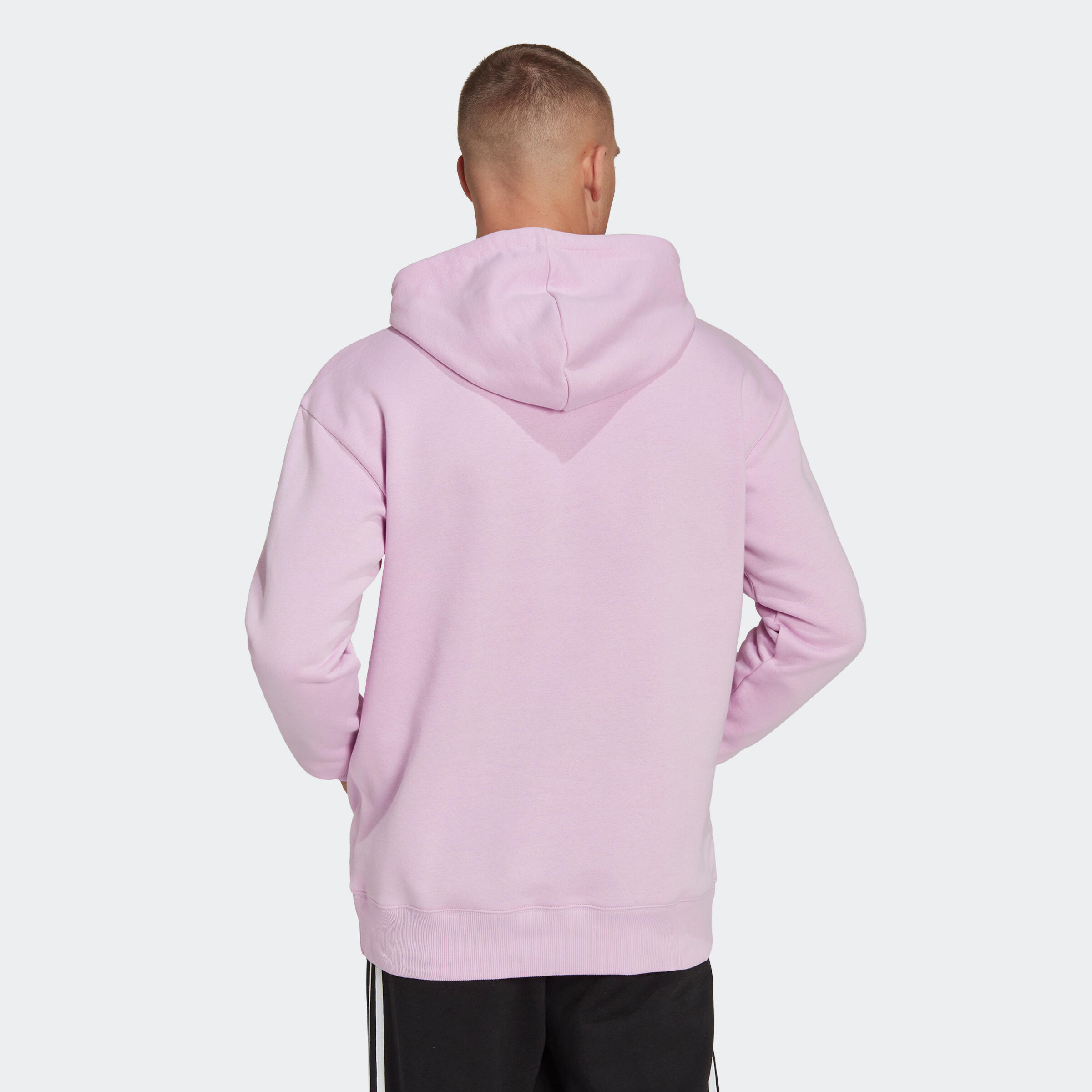 SWEAT-SHIRT A CAPUCHE DE FITNESS SOFT TAINING ADIDAS HOMME LILAS 3/6