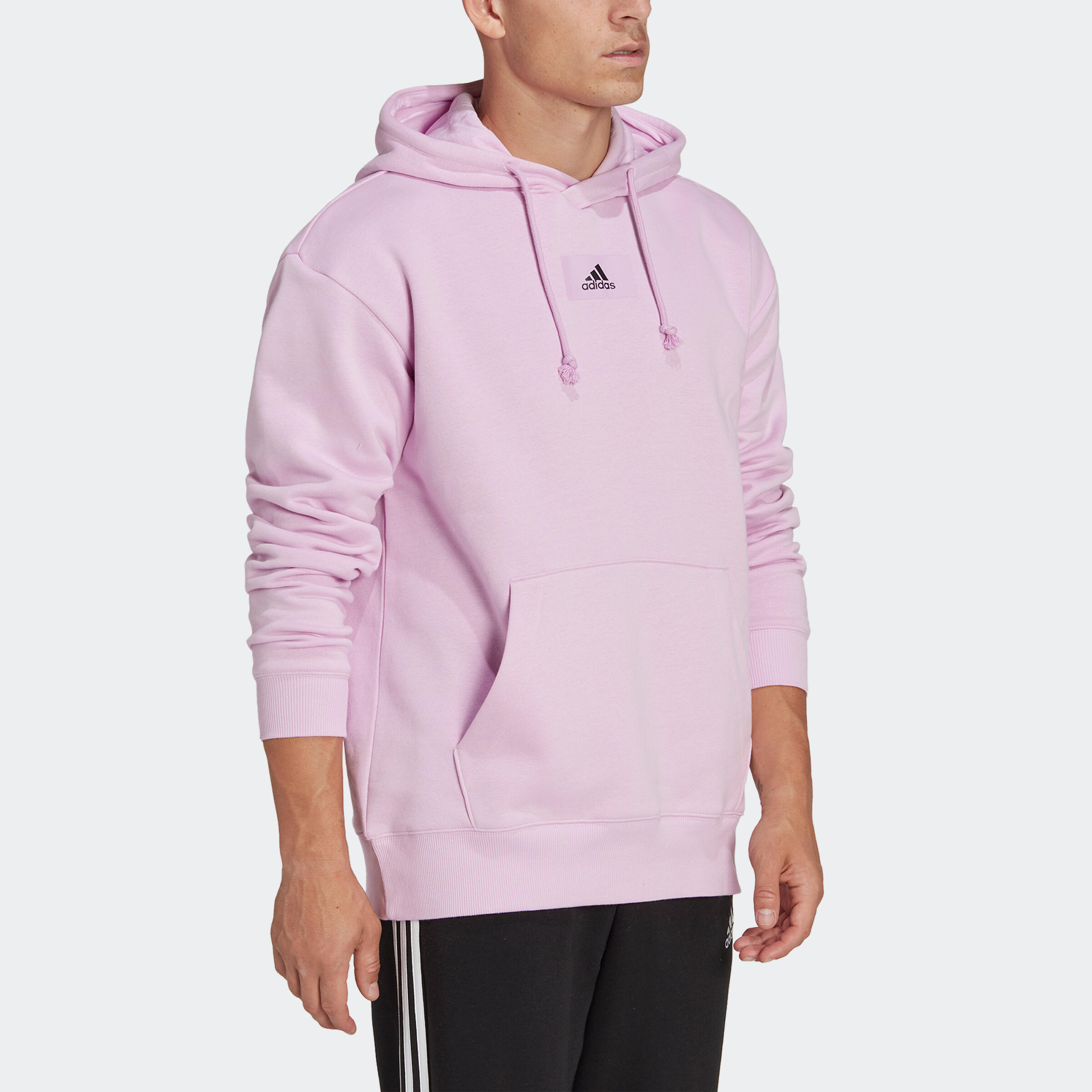SWEAT-SHIRT A CAPUCHE DE FITNESS SOFT TAINING ADIDAS HOMME LILAS 2/6