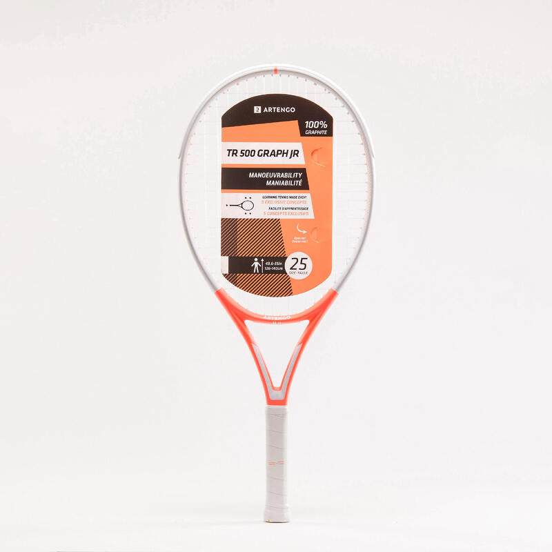 Çocuk Tenis Raketi - 25 İnç - Pembe - TR500 GRAPH