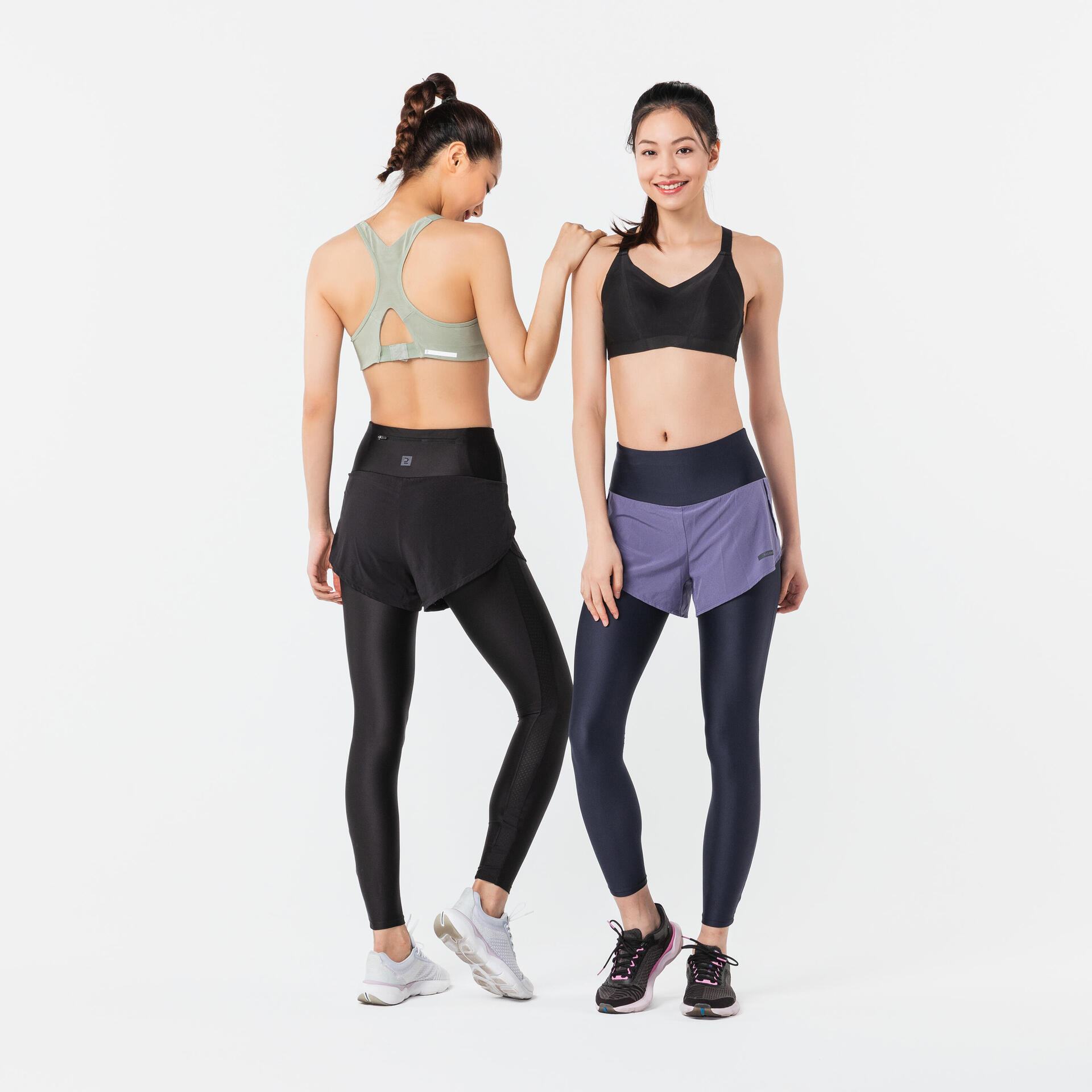 Adidas Sports Leggings Under Shorts Running Tights With Shorts