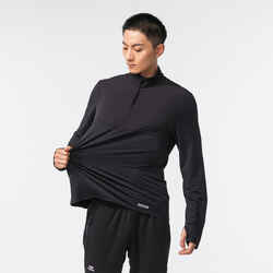 Men's Running Warm Long-Sleeved T-shirt Warm 500 - black