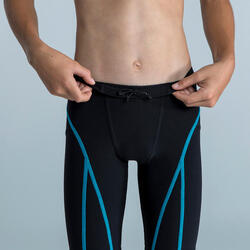 Slip De Bain Garçon HAUTE PRESSION 520 CO2 – Turquoise, Taille 10 Ans, Confortable, Nœud Réglable Taille