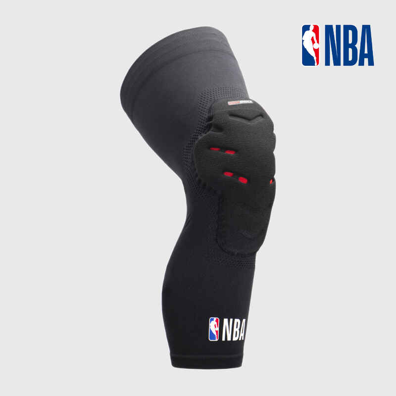 Kniebandage Basketball KP500 NBA Protector Kinder schwarz im Doppelpack
