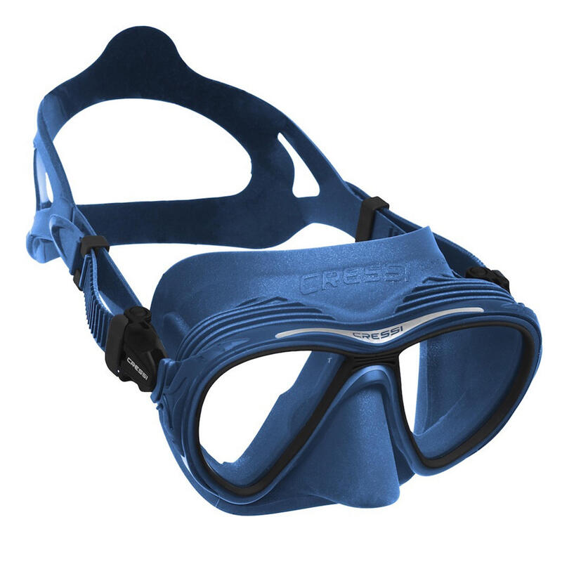 Gafa de Buceo Subea SCD 100 Facial Translúcido y Montura Azul - Decathlon