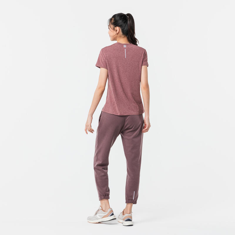 Pantalon de running chaud femme - Jogging 500 violet