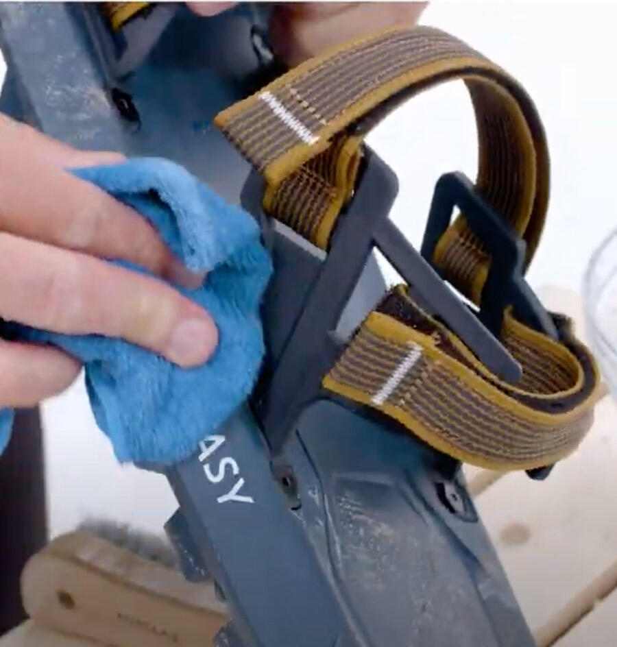 Entretien des raquettes à neige