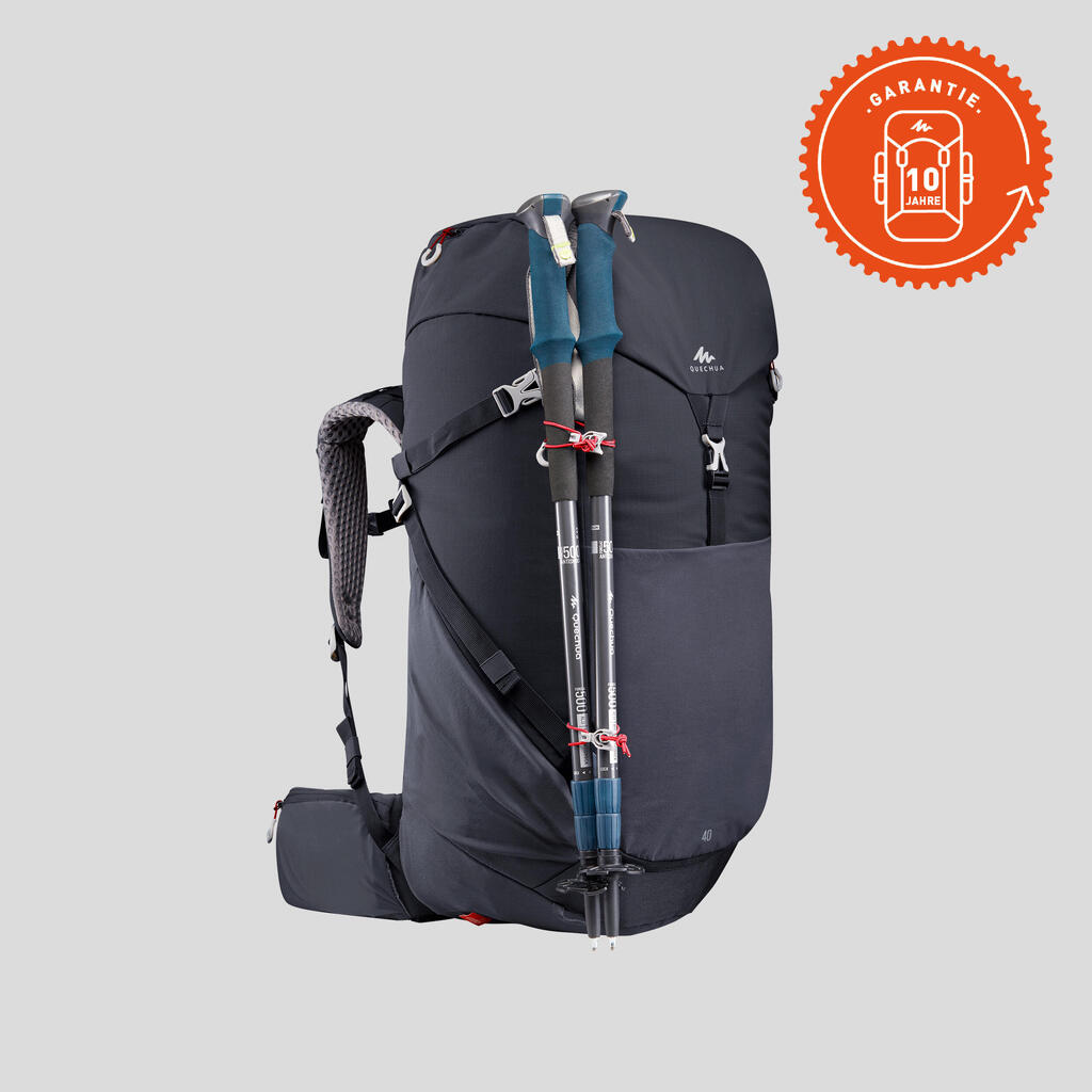 Rucksack 40 L Bergwandern - MH500 schwarz