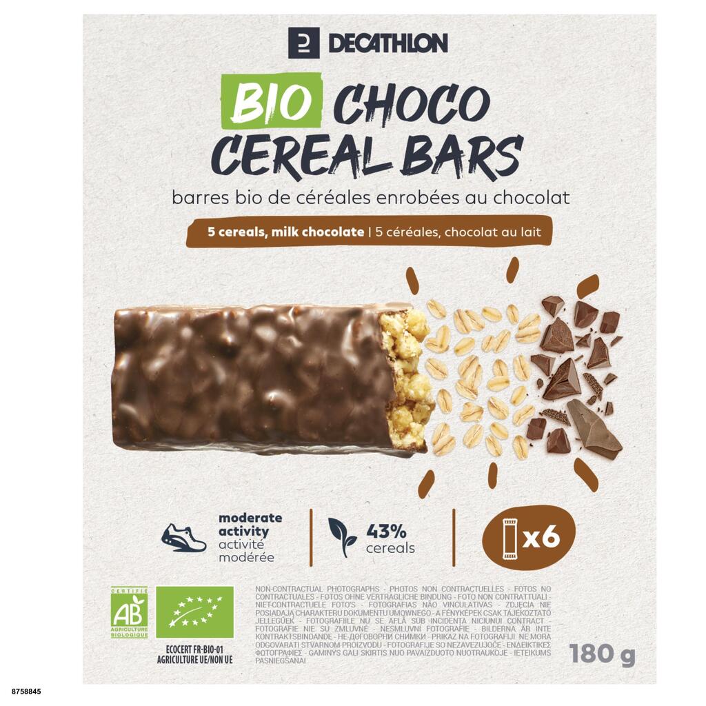 Chocolate Coated Cereal Bar x6