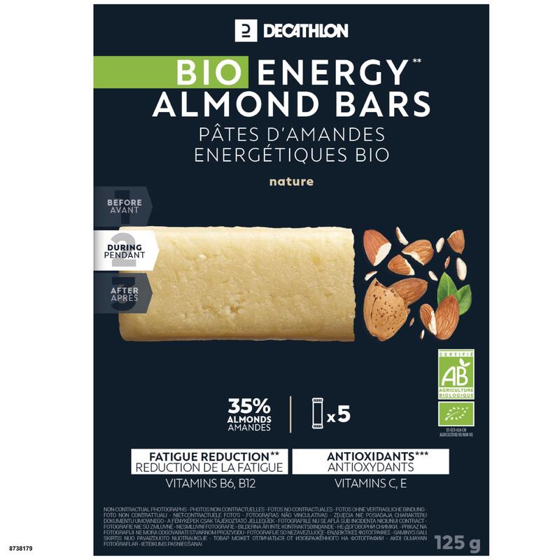 BARRE ENERGETIQUE PATE D'AMANDE BIO NATURE 5X25G Decathlon