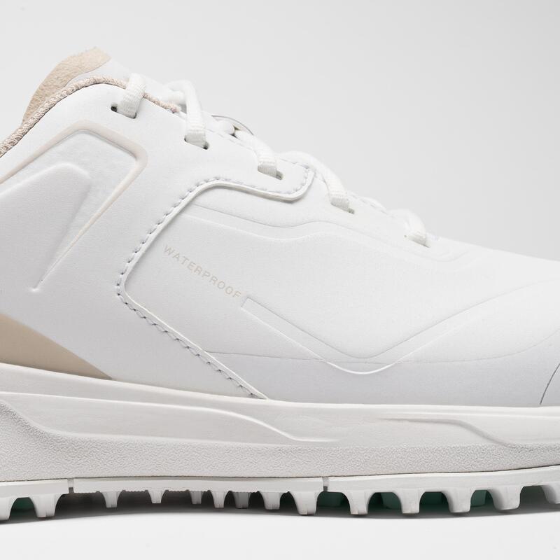 CHAUSSURES GOLF WATERPROOF FEMME - MW500 BLANCHES