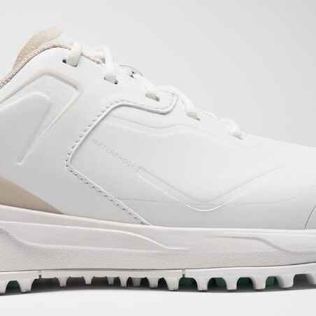 Women's Golf Waterproof Shoes - MW 500 White