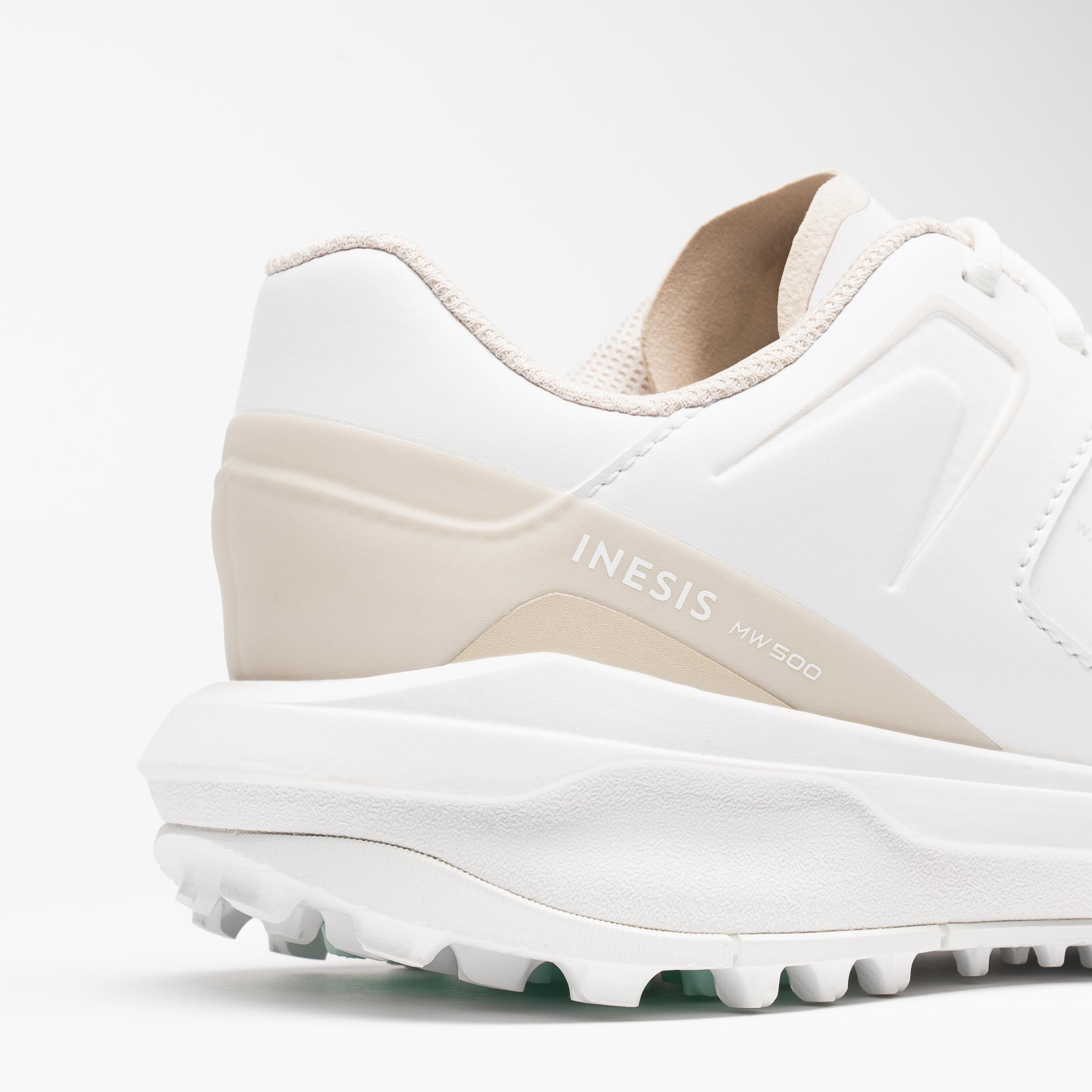 Zapatos golf impermeables Mujer - MW 500 blanco 6/7