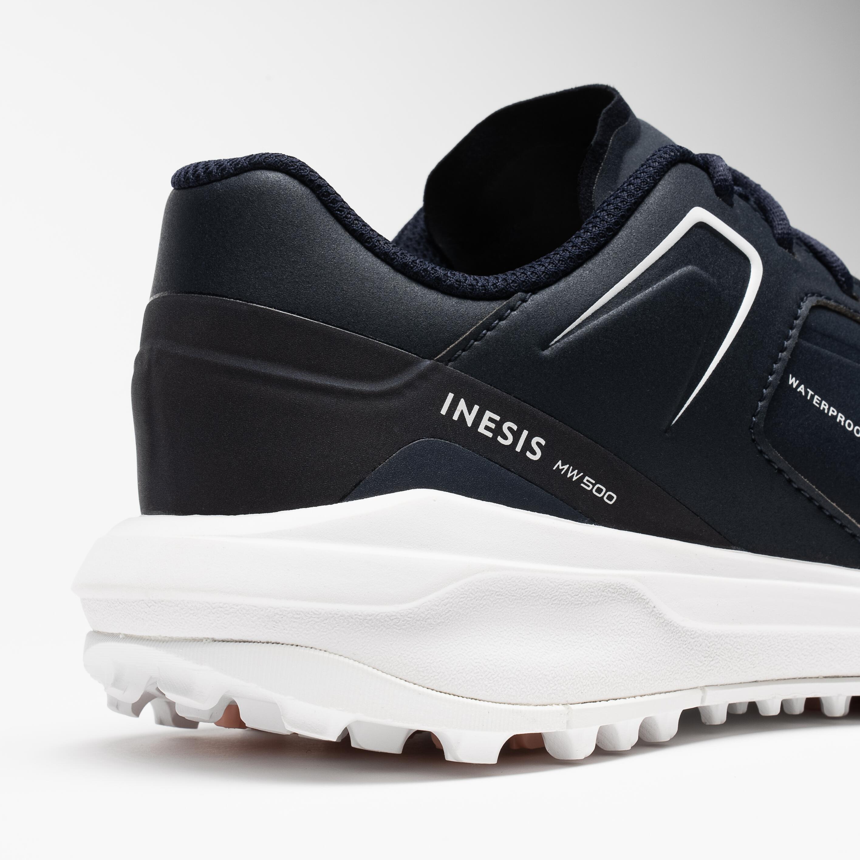 Women’s Waterproof Golf Shoes - MW 500 Navy - INESIS