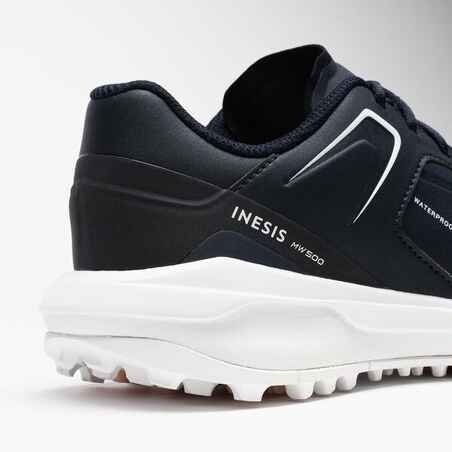 Women's Waterproof Golf Shoes - MW 500 Navy