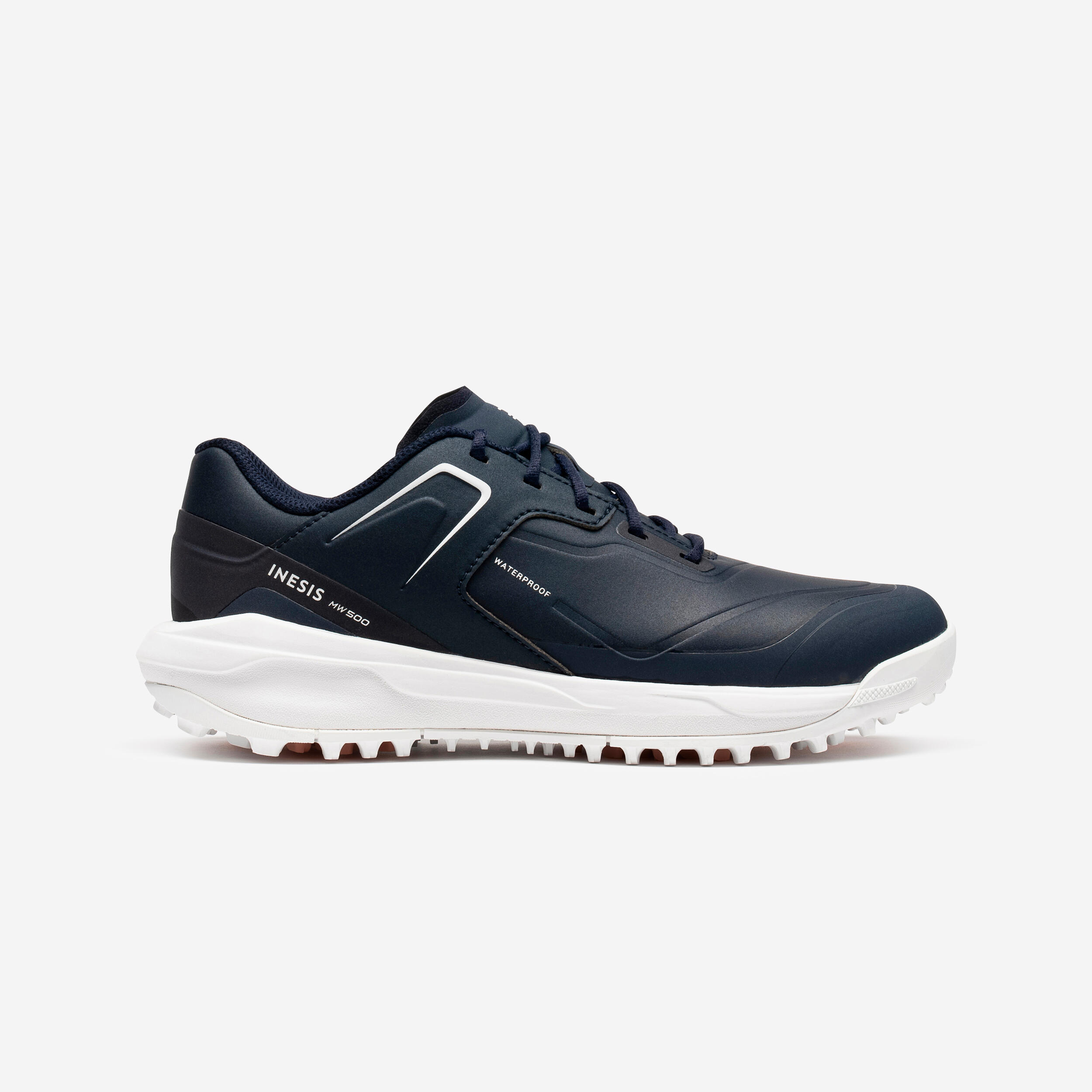 Women's Waterproof Golf Shoes - MW 500 Navy 1/7