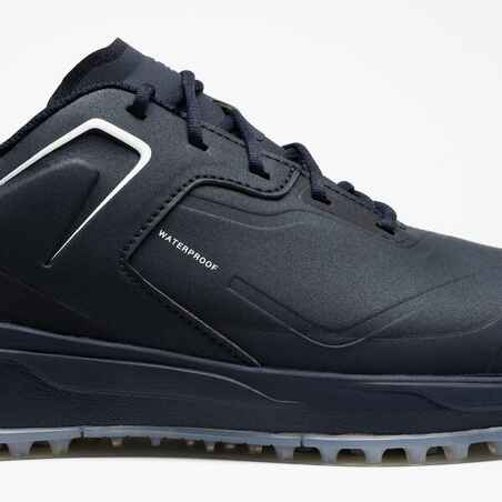 Zapatos golf impermables Hombre Inesis MW500 azul marino