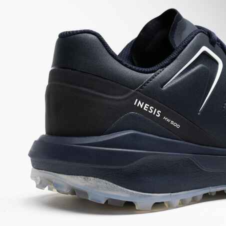 Zapatos golf impermables Hombre Inesis MW500 azul marino