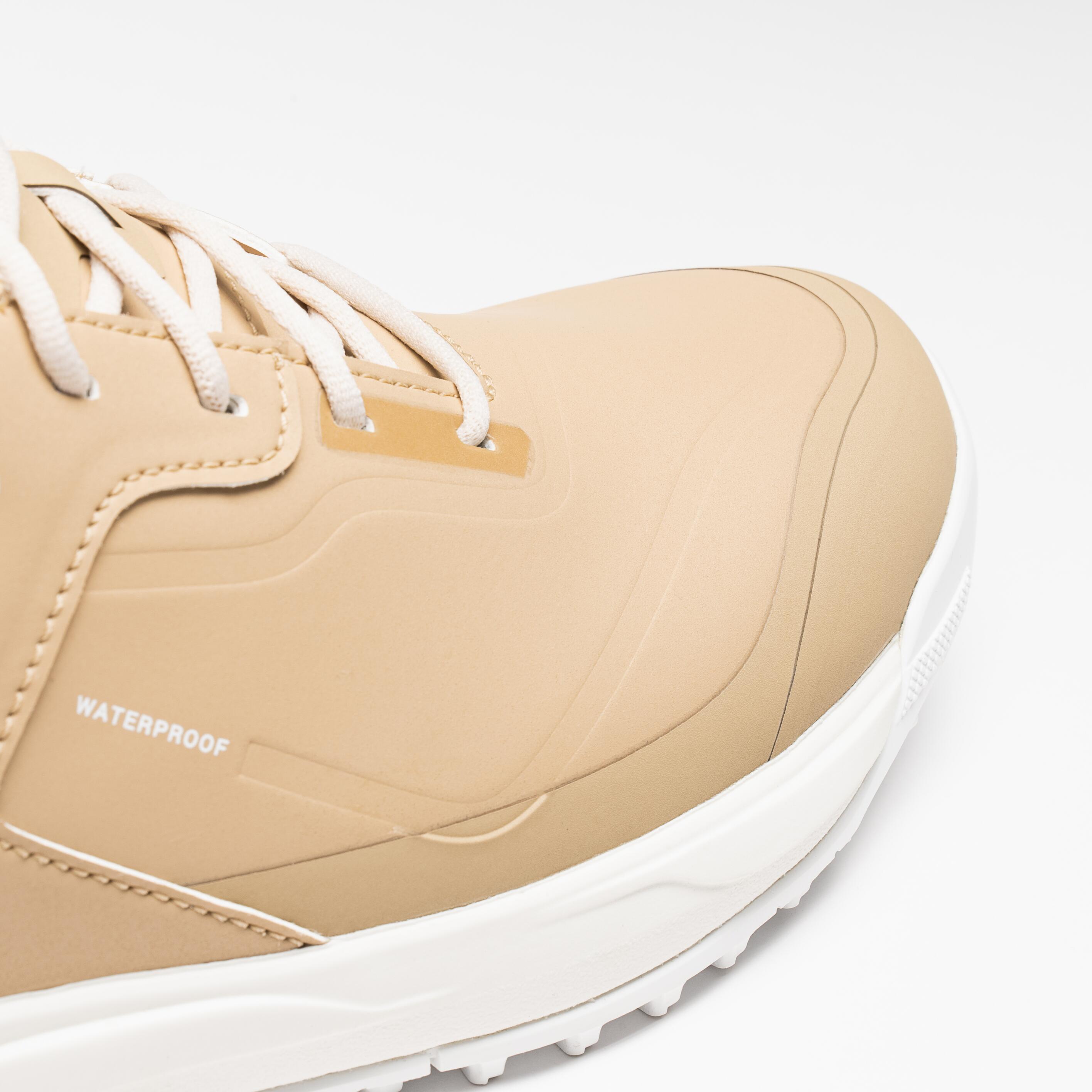 Men's Waterproof Golf Shoes - MW 500 Beige 7/7