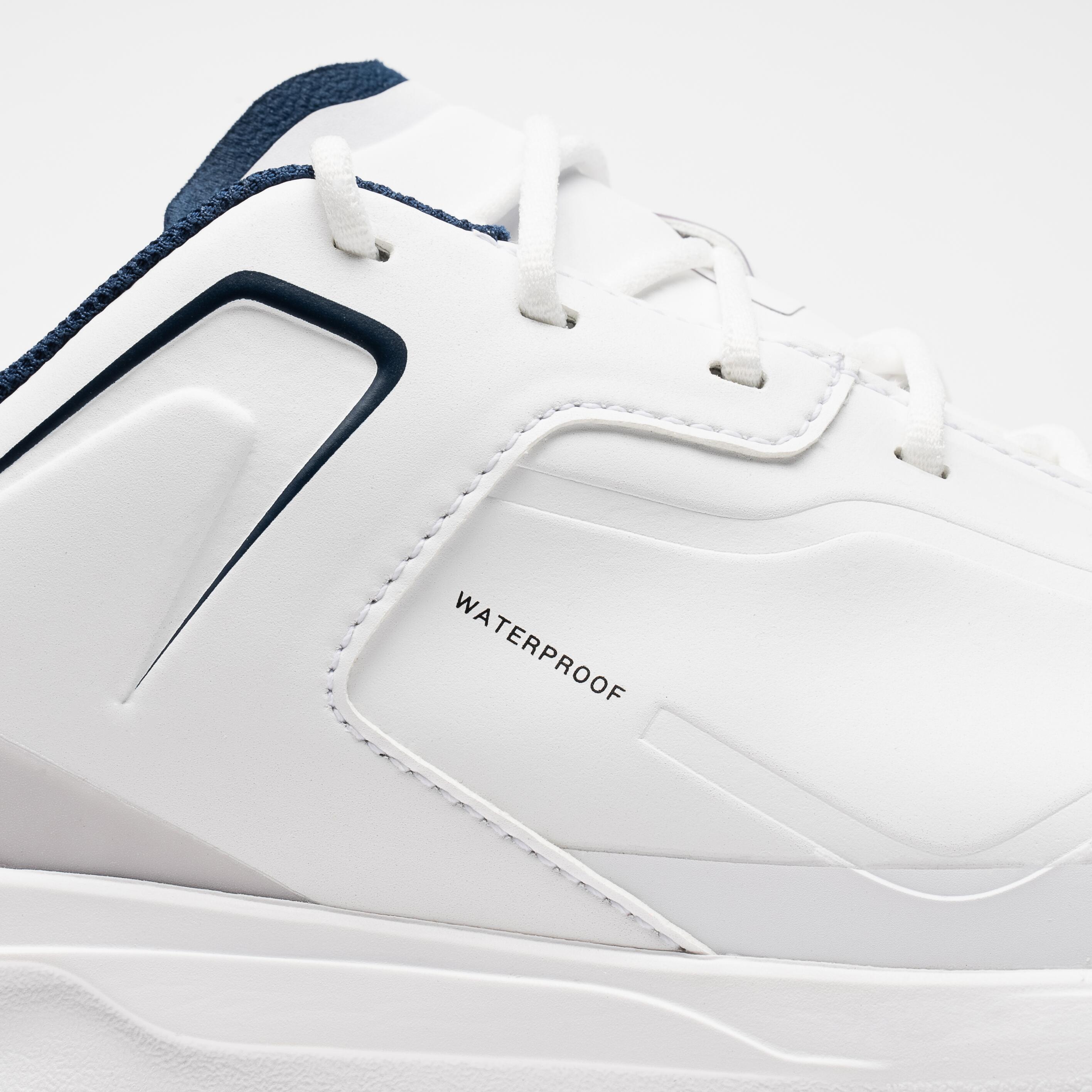 Men's golf waterproof shoes - MW 500 white and grey 5/7