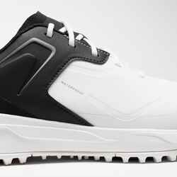 Men's golf waterproof shoes - MW 500 - white and carbon