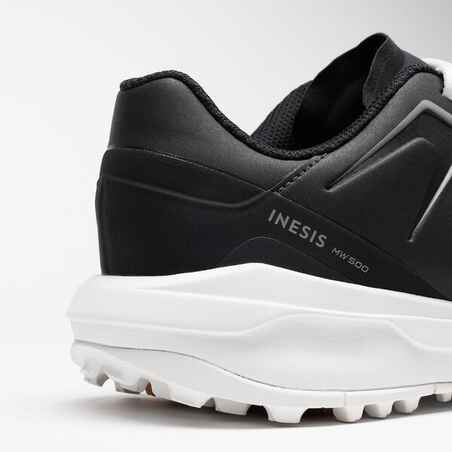 Men's golf waterproof shoes - MW 500 - white and carbon