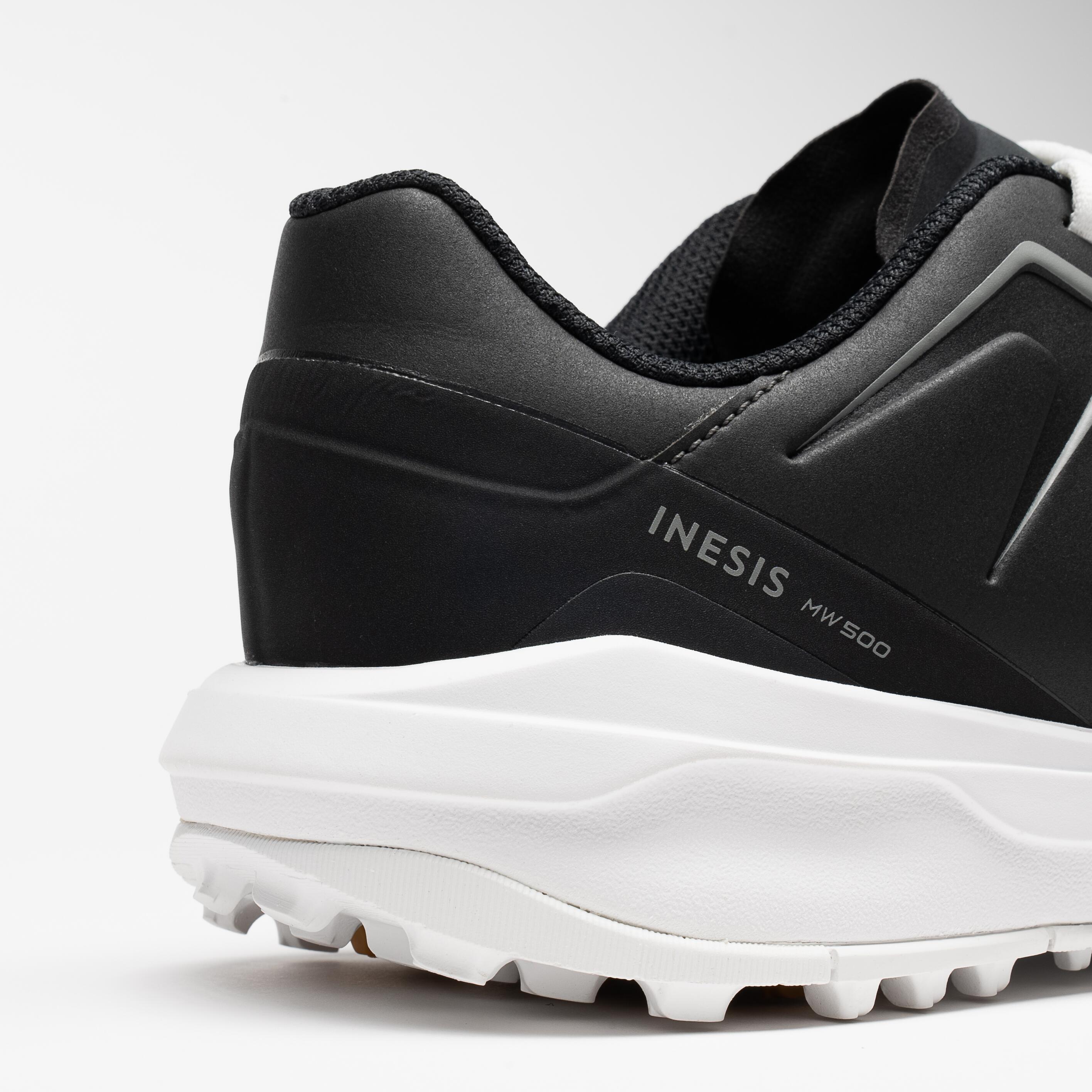 Men's golf waterproof shoes - MW 500 - white and carbon 6/7