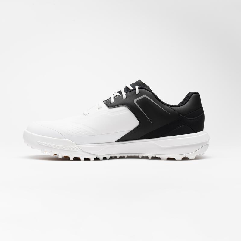 Chaussures golf waterproof Homme - MW500 blanc & carbone
