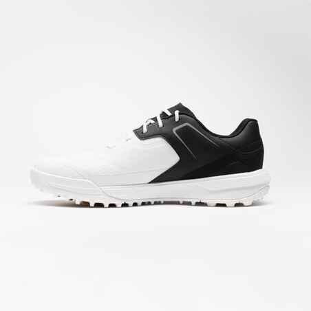 Zapatos golf impermables Hombre Inesis MW500 blanco negro