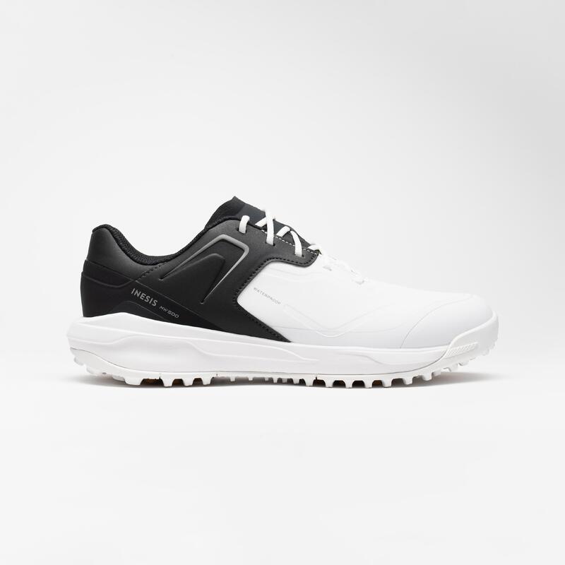 Pánské golfové nepromokavé boty MW500 bílo-černé