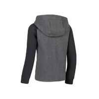 Kids' Breathable Cotton Zip-Up Hoodie 900 - Medium and Dark Grey Marl