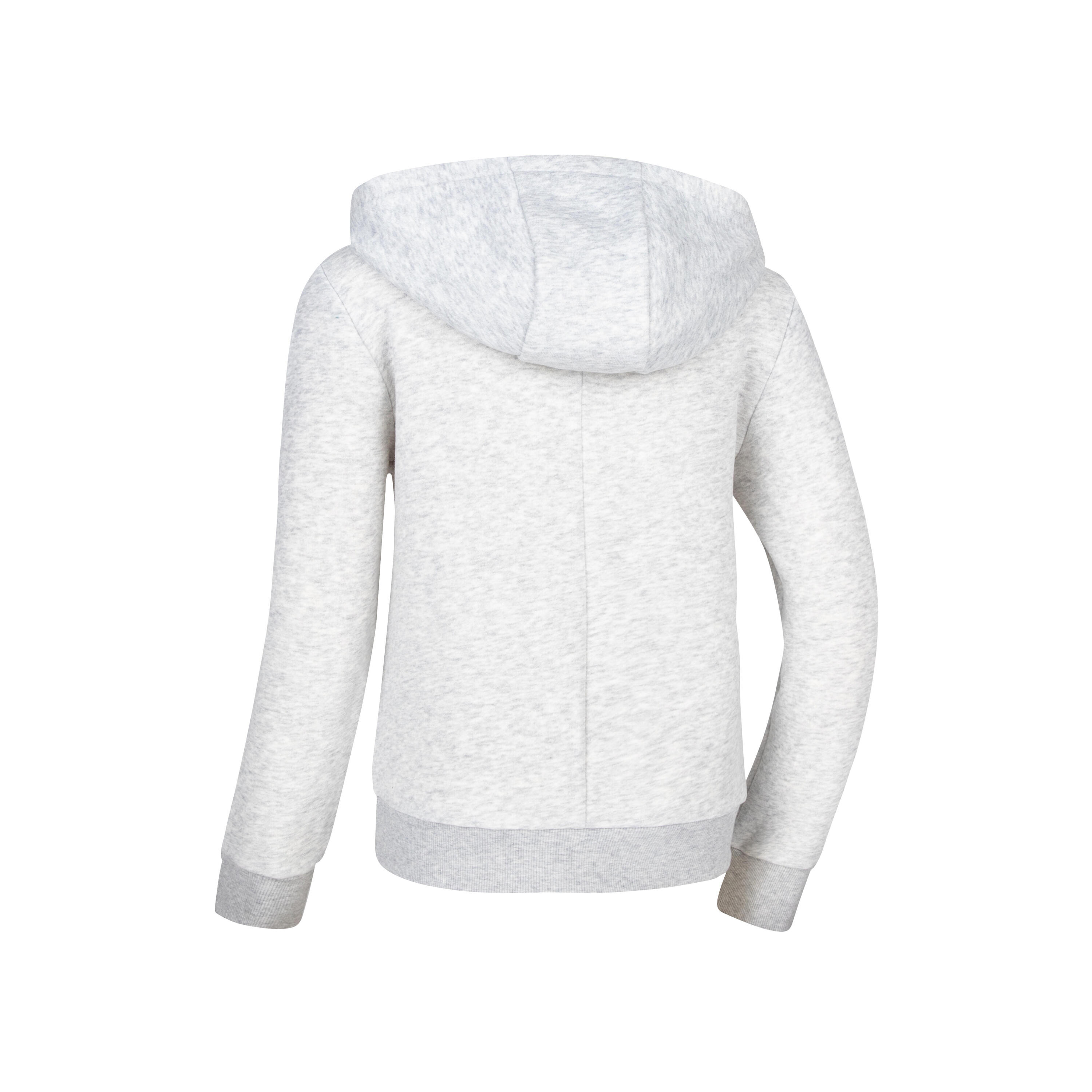 Kids' Cotton Hooded Sweatshirt - Light Grey 7/11