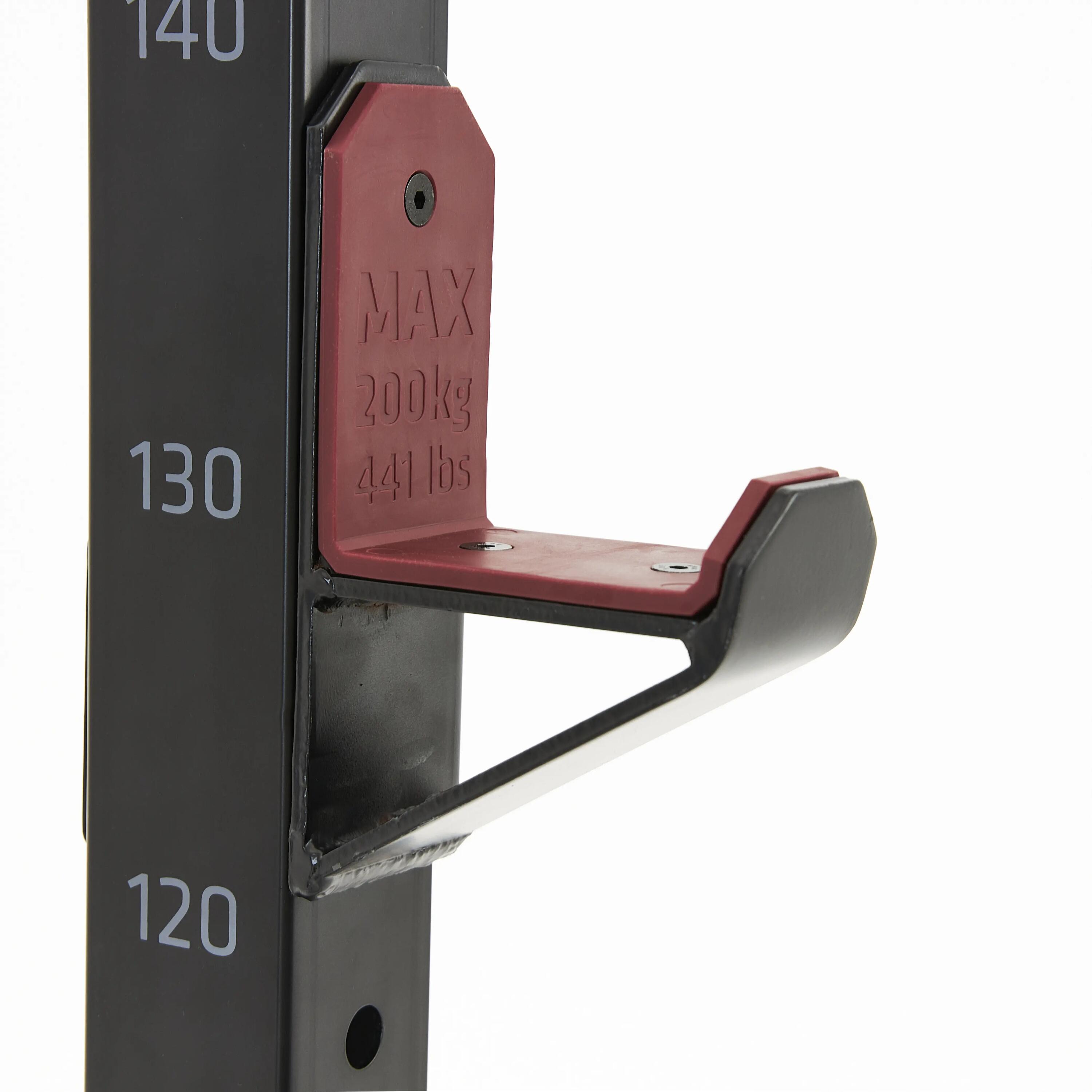 Fold-Down/Retractable Squat, Bench & Pull-Up Weight Training Rack 500 9/9