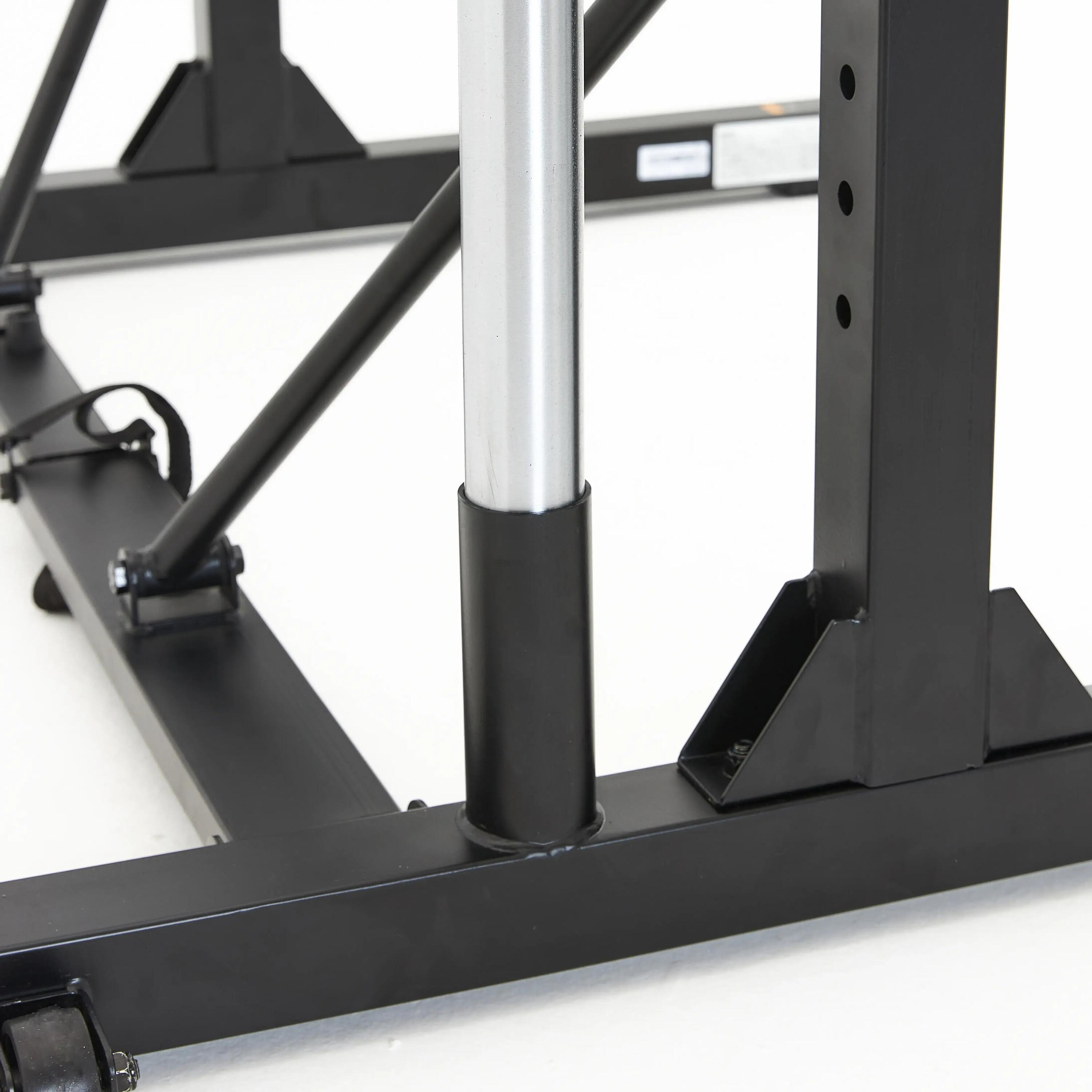 Fold-Down/Retractable Squat, Bench & Pull-Up Weight Training Rack 500 5/9